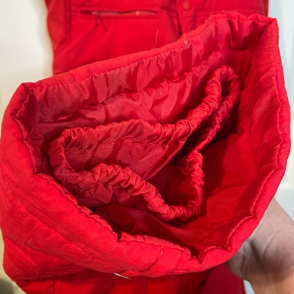 VTG Ossi Skiwear red bib ski pants w/ suspenders men’s sz L *NWT* - Picture 8 of 16